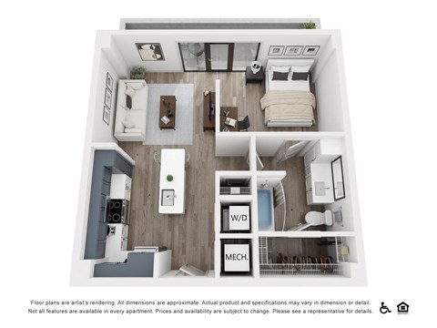 bedroom floor plan an open concept with a lot of natural light